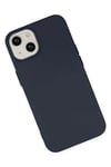 Apple iPhone 14 Kılıf Nano içi Kadife Silikon - Lacivert