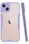 Apple iPhone 14 Kılıf Platin Silikon - Lila