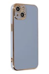 Apple iPhone 14 Kılıf Volet Silikon - Mavi