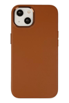 Apple iPhone 14 Plus Kılıf Asya Deri Silikon - Kahverengi