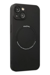 Apple iPhone 14 Plus Kılıf Jack Magneticsafe Lens Silikon - Siyah
