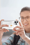 Apple iPhone 14 Plus Kılıf Kart Şeffaf Silikon - Şeffaf