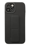 Apple iPhone 14 Plus Kılıf Mega Standlı Silikon - Siyah
