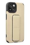 Apple iPhone 14 Plus Kılıf Mega Standlı Silikon - Gold