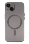 Apple iPhone 14 Plus Kılıf Moshi Lens Magneticsafe Silikon - Füme