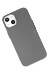Apple iPhone 14 Plus Kılıf Nano içi Kadife Silikon - Gri