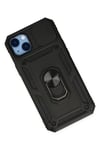 Apple iPhone 14 Plus Kılıf Pars Lens Yüzüklü Silikon - Siyah