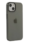 Apple iPhone 14 Plus Kılıf Pc Sert Şeffaf Kapak - Siyah