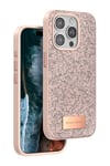 Apple iPhone 14 Pro Bright Simli Kapak - Pembe