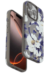 Apple iPhone 14 Pro Flower Series Magsafe Kapak - Gri