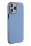 Apple iPhone 14 Pro Kılıf Anka PC Sert Metal Kapak - Mavi