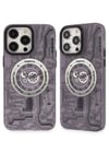 Apple iPhone 14 Pro Kılıf Apollo Magneticsafe Desenli Kapak - Apollo Mor - 5