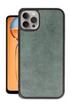 Apple iPhone 14 Pro Kılıf Aras Deri Kapak - Koyu Yeşil