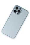 Apple iPhone 14 Pro Kılıf Coco Deri Silikon Kapak - Sky Blue