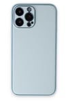 Apple iPhone 14 Pro Kılıf Coco Deri Silikon Kapak - Sky Blue
