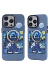 Apple iPhone 14 Pro Kılıf Desenli Kapak - Mavi - 1