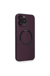 Apple iPhone 14 Pro Kılıf Jack Magneticsafe Lens Silikon - Mürdüm