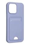Apple iPhone 14 Pro Kılıf Kelvin Kartvizitli Silikon - Lila