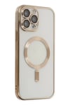 Apple iPhone 14 Pro Kılıf Kross Magneticsafe Kapak - Gold