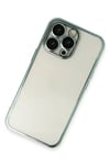 Apple iPhone 14 Pro Kılıf Lensli Silikon - Yeşil