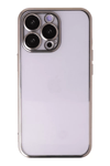 Apple iPhone 14 Pro Kılıf Lensli Silikon - Gold