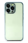 Apple iPhone 14 Pro Kılıf Lensli Silikon - Açık Mavi