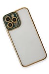Apple iPhone 14 Pro Kılıf Liva Lens Silikon - Yeşil