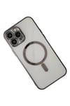Apple iPhone 14 Pro Kılıf Magneticsafe Lazer Silikon - Siyah