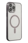 Apple iPhone 14 Pro Kılıf Magneticsafe Lazer Silikon - Siyah