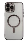 Apple iPhone 14 Pro Kılıf Magneticsafe Lazer Silikon - Siyah