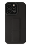Apple iPhone 14 Pro Kılıf Mega Standlı Silikon - Siyah