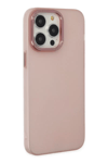Apple iPhone 14 Pro Kılıf Modos Metal Kapak - Pembe