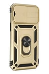Apple iPhone 14 Pro Kılıf Pars Lens Yüzüklü Silikon - Gold