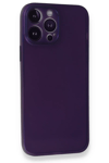 Apple iPhone 14 Pro Kılıf PP Ultra İnce Kapak - Mor