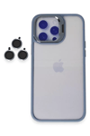 Apple iPhone 14 Pro Kılıf Roblox Lens Standlı Kapak - Sierra Blue
