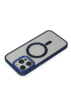 Apple iPhone 14 Pro Kılıf Room Magneticsafe Silikon - Lacivert