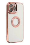 Apple iPhone 14 Pro Kılıf Slot Silikon - Rose Gold