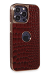 Apple iPhone 14 Pro Kılıf Snake Kapak - Bordo