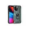 Apple iPhone 14 Pro Kılıf Sofya Yüzüklü Silikon Kapak - Yeşil