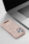 Apple iPhone 14 Pro Max Bright Simli Kapak - Pembe