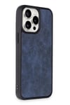 Apple iPhone 14 Pro Max Kılıf Aras Deri Kapak - Lacivert