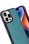 Apple iPhone 14 Pro Max Kılıf Aras Deri Kapak - Açık Yeşil
