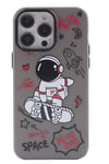 Apple iPhone 14 Pro Max Kılıf Desenli Kapak - Siyah - 1