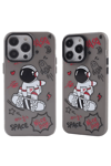 Apple iPhone 14 Pro Max Kılıf Desenli Kapak - Siyah - 1