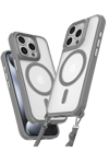 Apple iPhone 14 Pro Max Kılıf Enka Magsafe Silikon Kılıf - Titan Gri