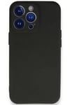 Apple iPhone 14 Pro Max Kılıf First Silikon - Siyah