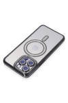 Apple iPhone 14 Pro Max Kılıf Joke Simli Magneticsafe Kılıf - Siyah