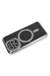 Apple iPhone 14 Pro Max Kılıf Joke Simli Magneticsafe Kılıf - Gri