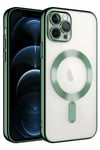 Apple iPhone 14 Pro Max Kılıf Kross Magneticsafe Kapak - Koyu Yeşil