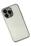 Apple iPhone 14 Pro Max Kılıf Lensli Silikon - Siyah